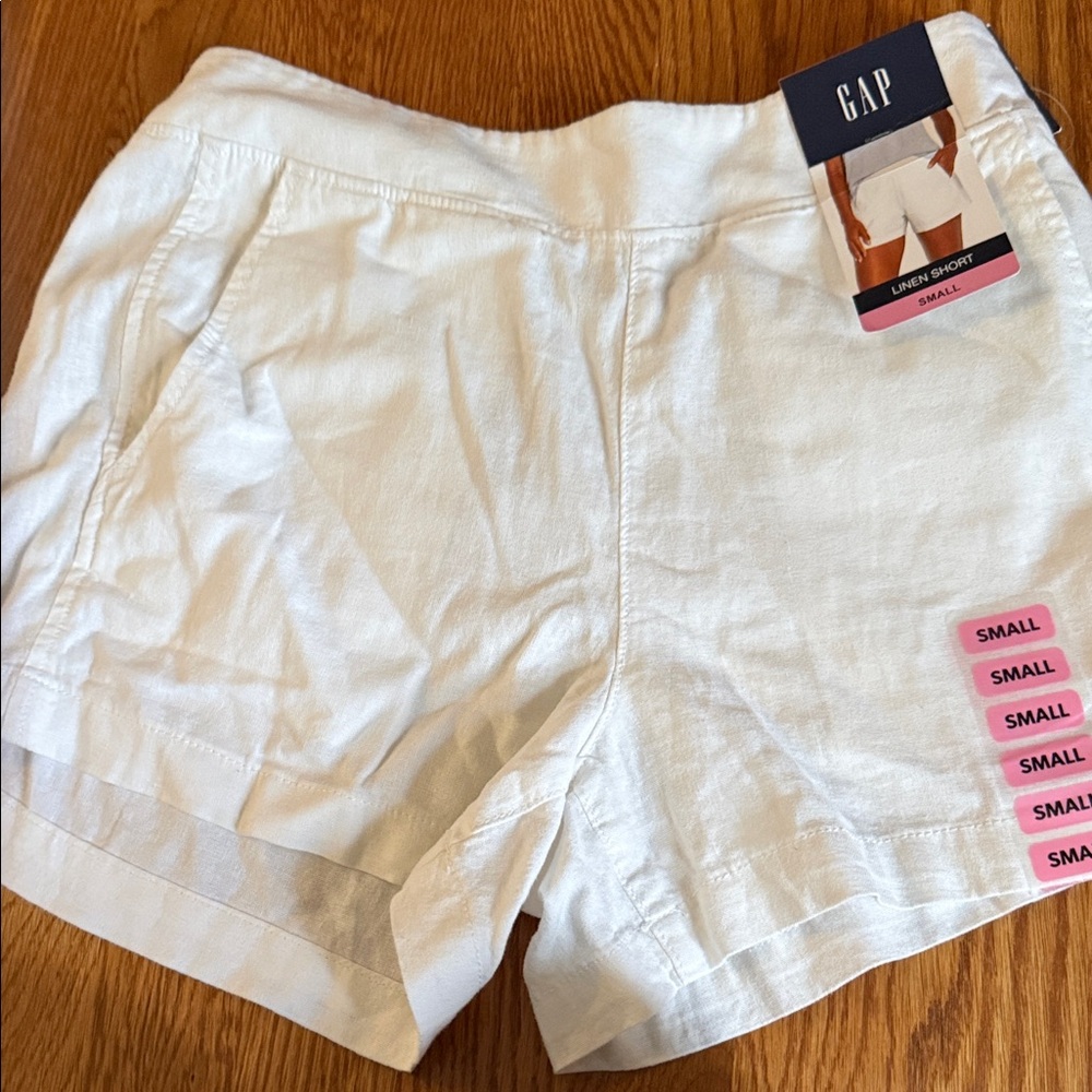 GAP White Linen-Blend Women's Shorts NWT